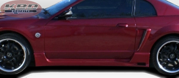 1999-2004 Ford Mustang Spy 2 Style Polyurethane Side Skirts - Pair