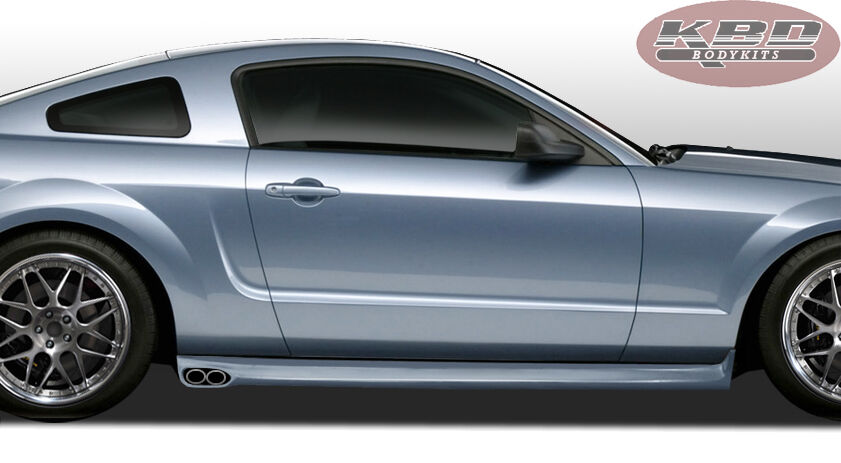 2005-2009 Ford Mustang Eleanor Style Polyurethane Side Skirts - Pair