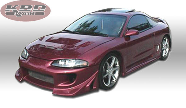 1995-1999 Mitsubishi Eclipse Blits Style Polyurethane Side Skirts - Pair