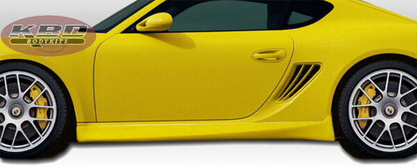 2006-2012 Porsche Cayman Premier Style Polyurethane Side Skirts - Pair