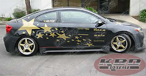 2005-2010 Scion TC Premier Style Polyurethane Side Skirts - Pair