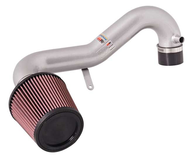 2001-2006 Honda Civic 1.6L 1.7L L4 Typhoon Air Intake System Silver - K&N-69-1008TS