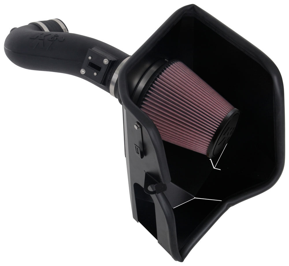 2019-2022 GMC Sierra 5.3L V8/6.2L V8 K&N Performance Air Intake System - 63-3110