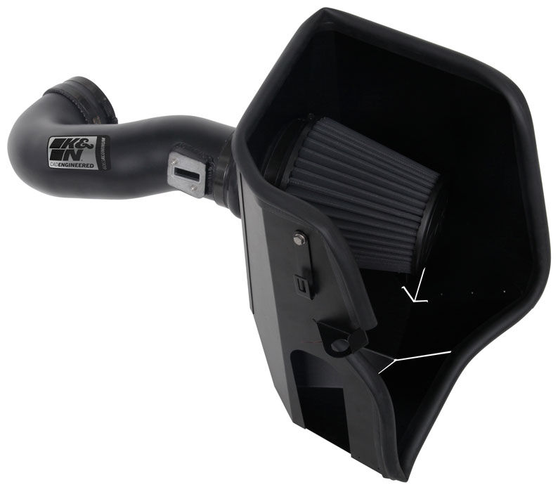 2019-2022 GMC Sierra 5.3L V8/6.2L V8 K&N Performance Air Intake System - 71-3110