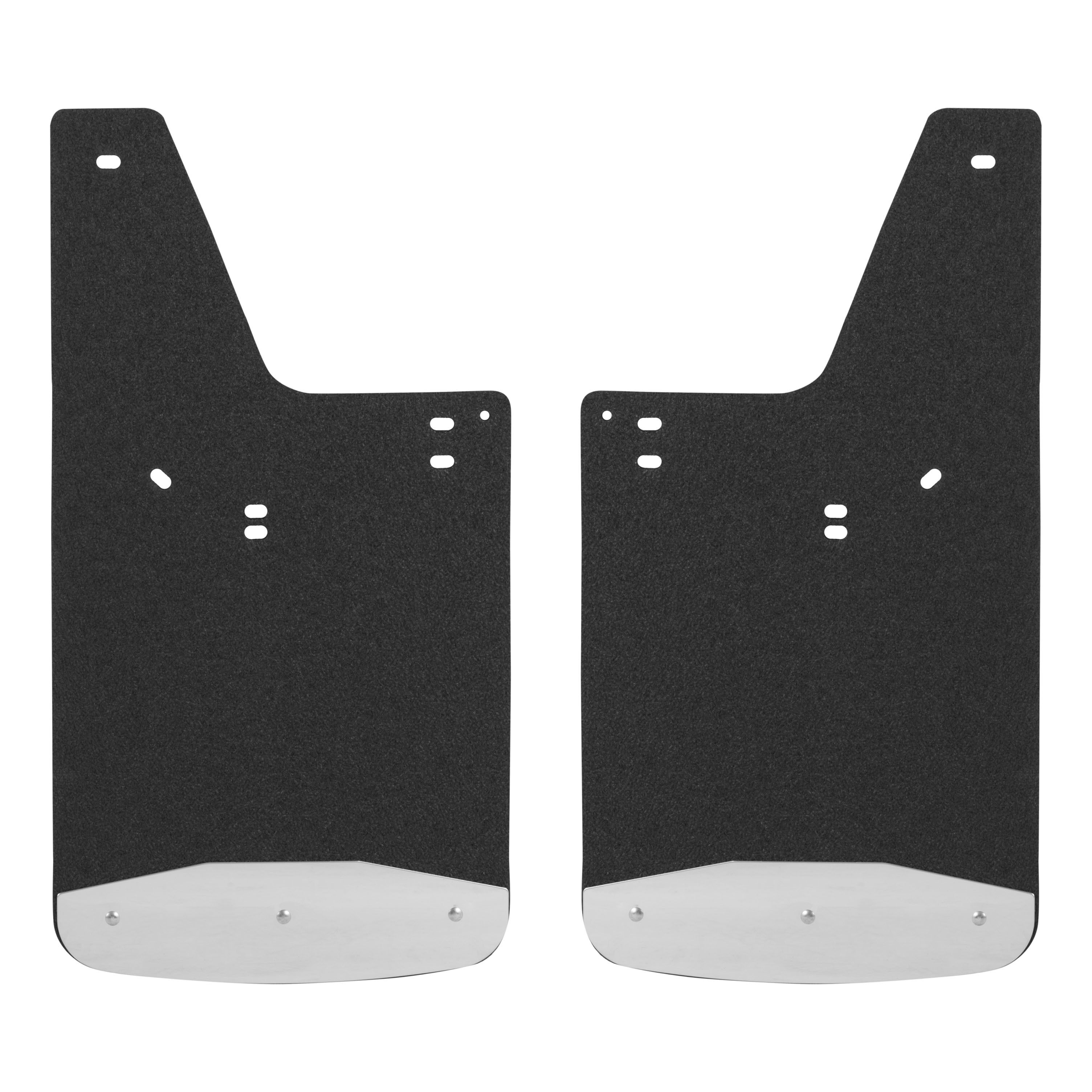 2004-2014 Ford F-150 Textured Rubber Mud Guards Black Luverne Truck - 250423