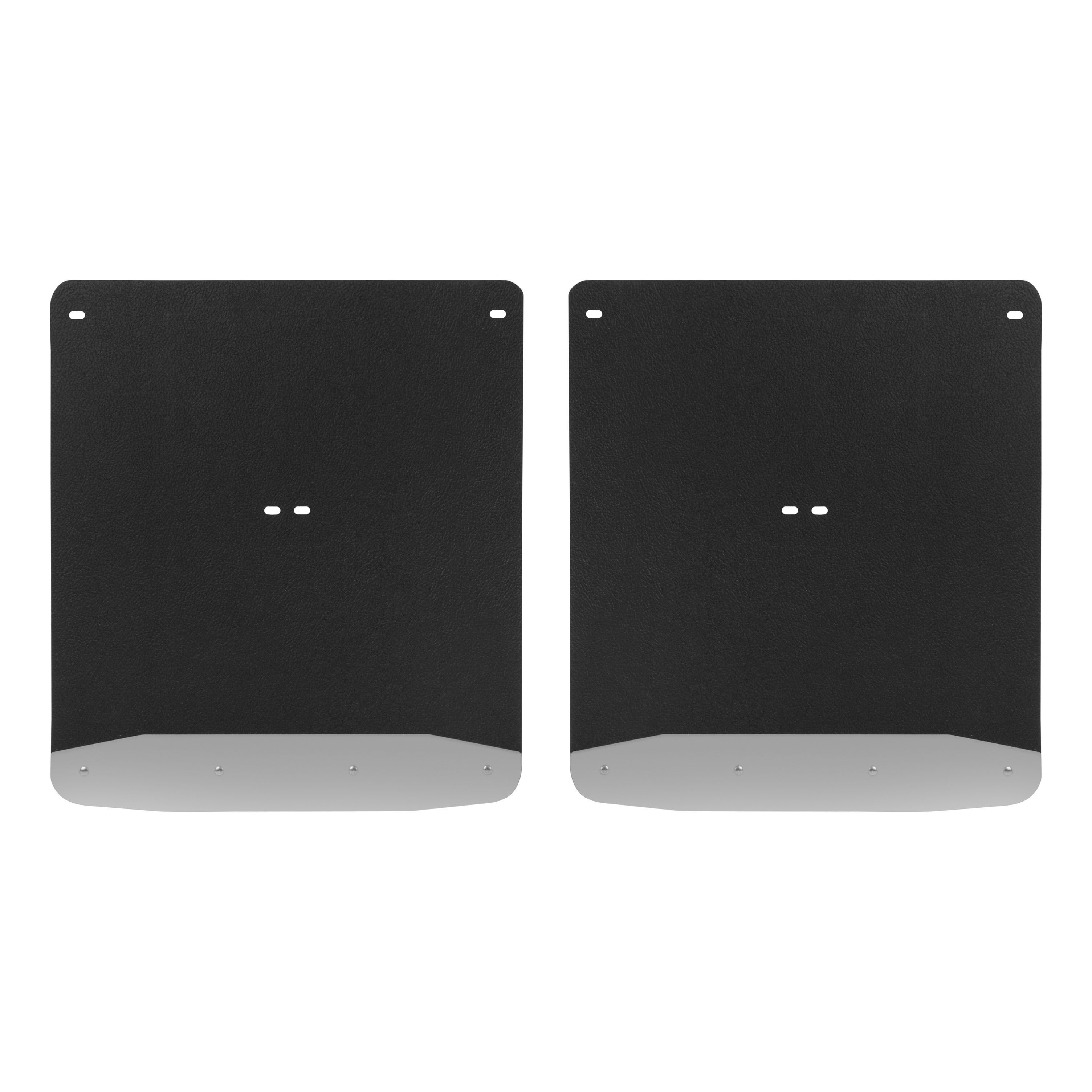 2007-2014 Chevrolet Silverado 3500 HD Dually Textured Rubber Mud Guards Black Luverne Truck - 250744