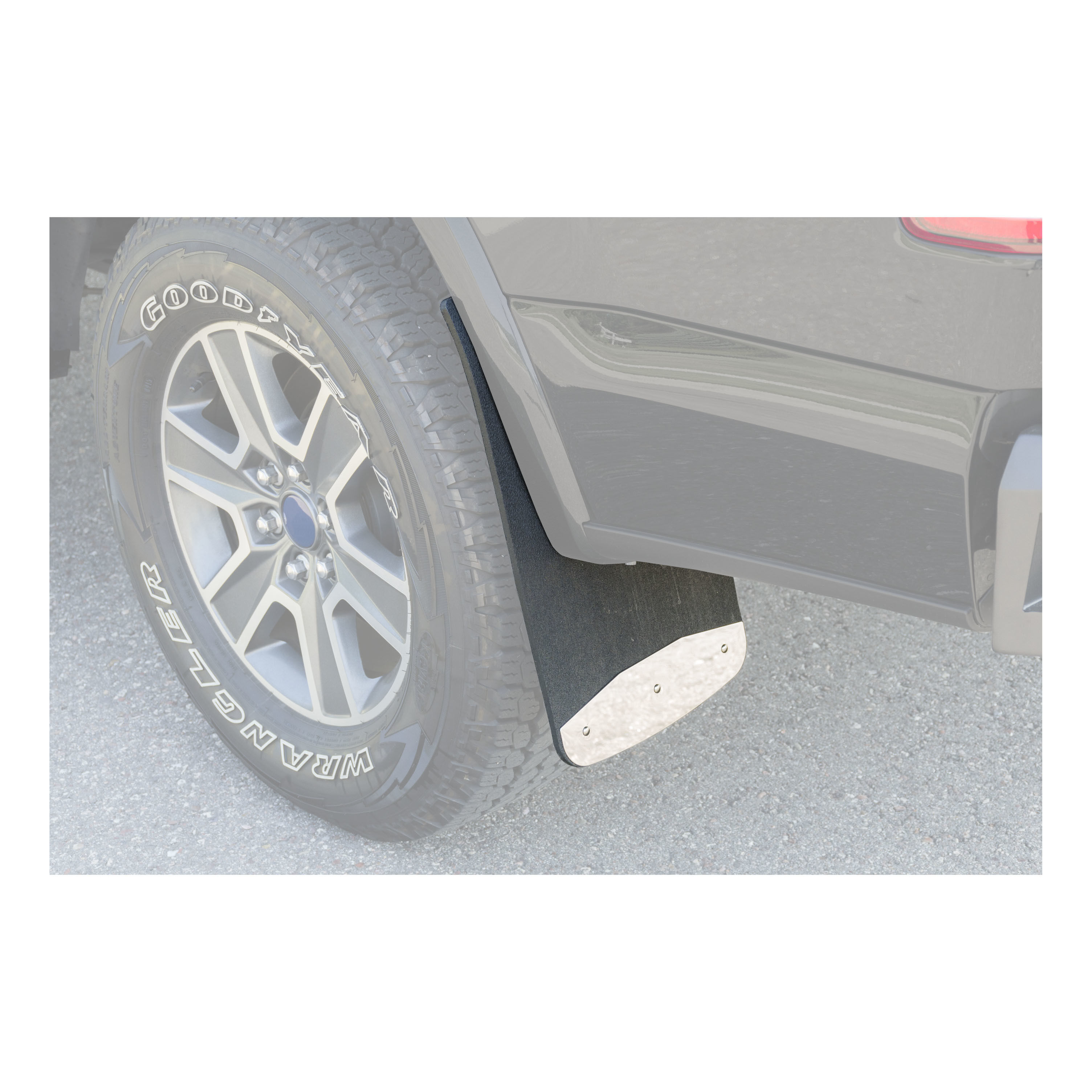 2008-2016 Ford F-250 Super Duty Textured Rubber Mud Guards Black