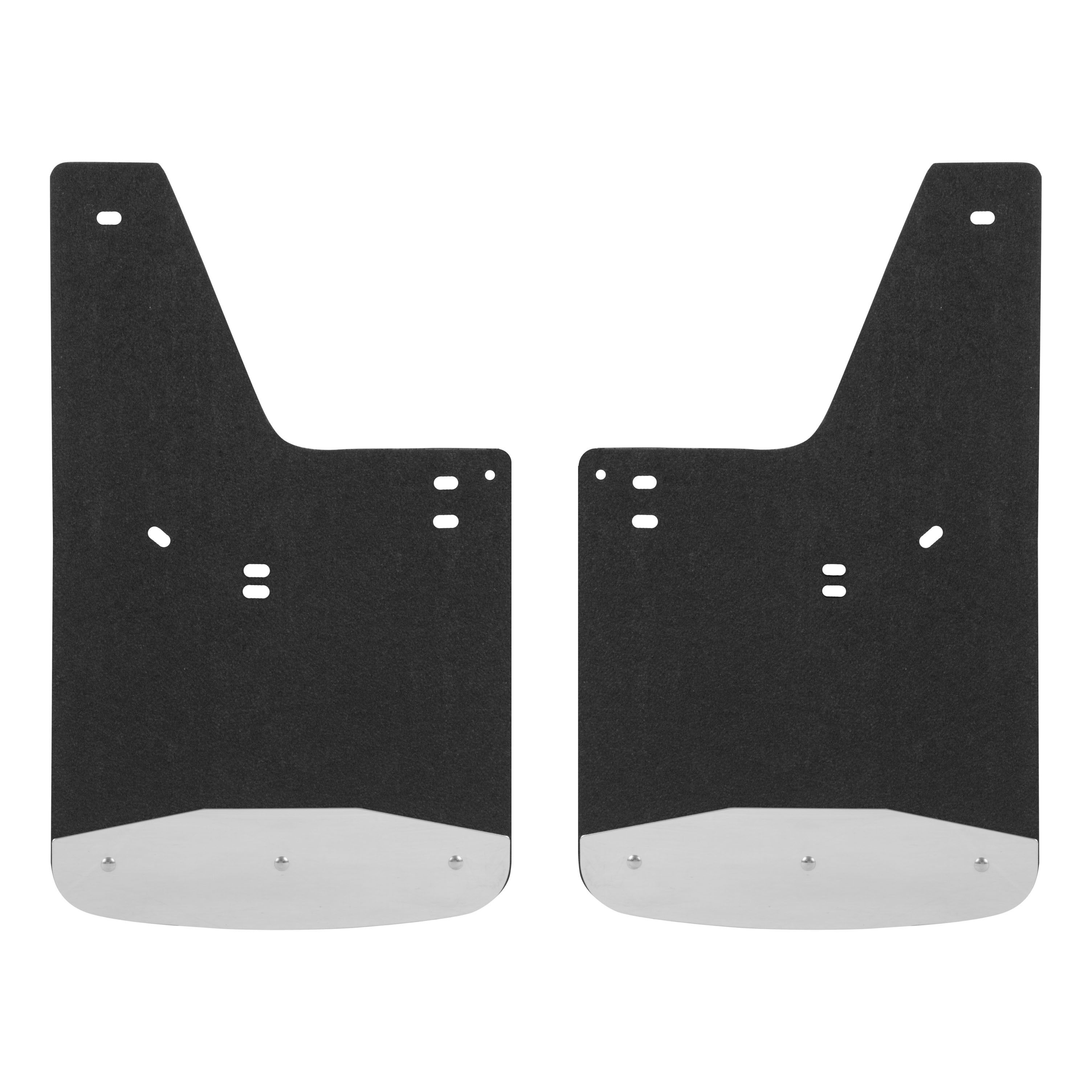 2015-2018 Ford F-150 Textured Rubber Mud Guards Black Luverne Truck - 251520