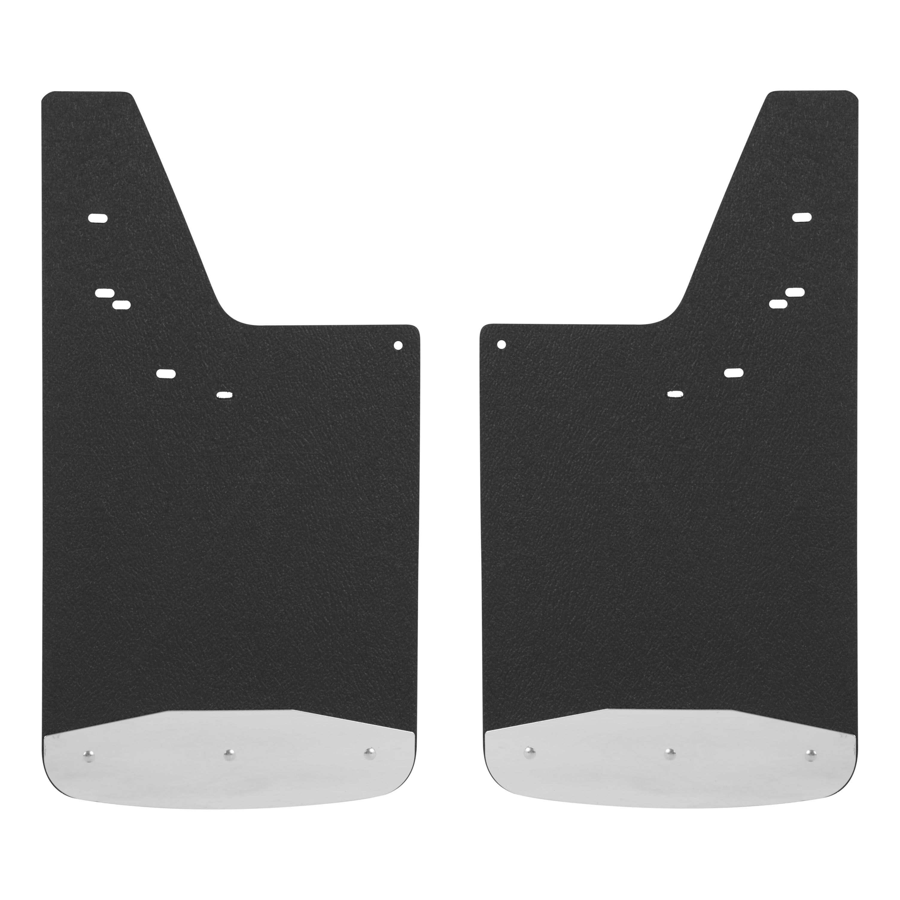 2015-2018 Ford F-150 Textured Rubber Mud Guards Black Luverne Truck - 251523
