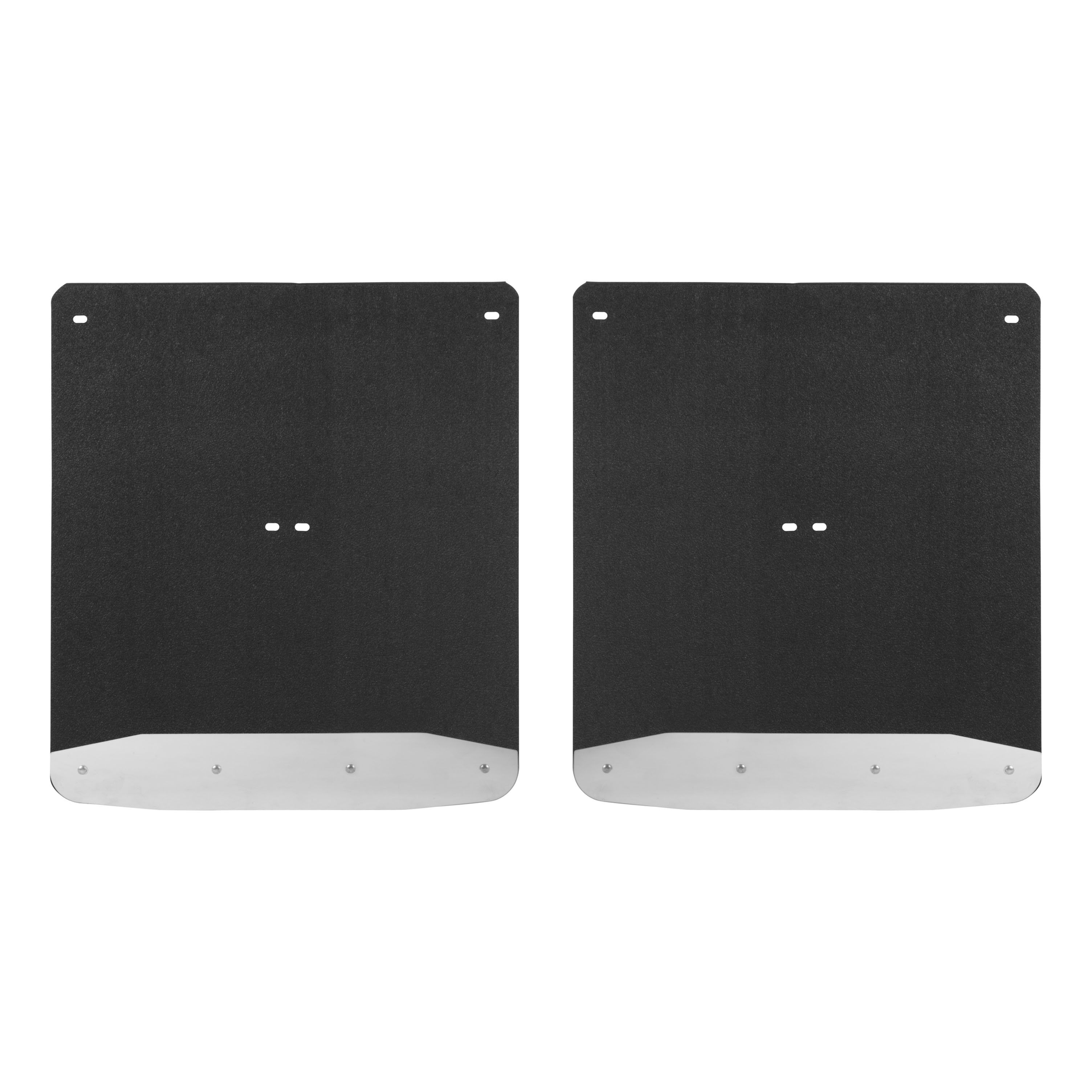 2015-2018 Chevrolet Silverado 3500 HD Dually Textured Rubber Mud Guards Black Luverne Truck - 251544