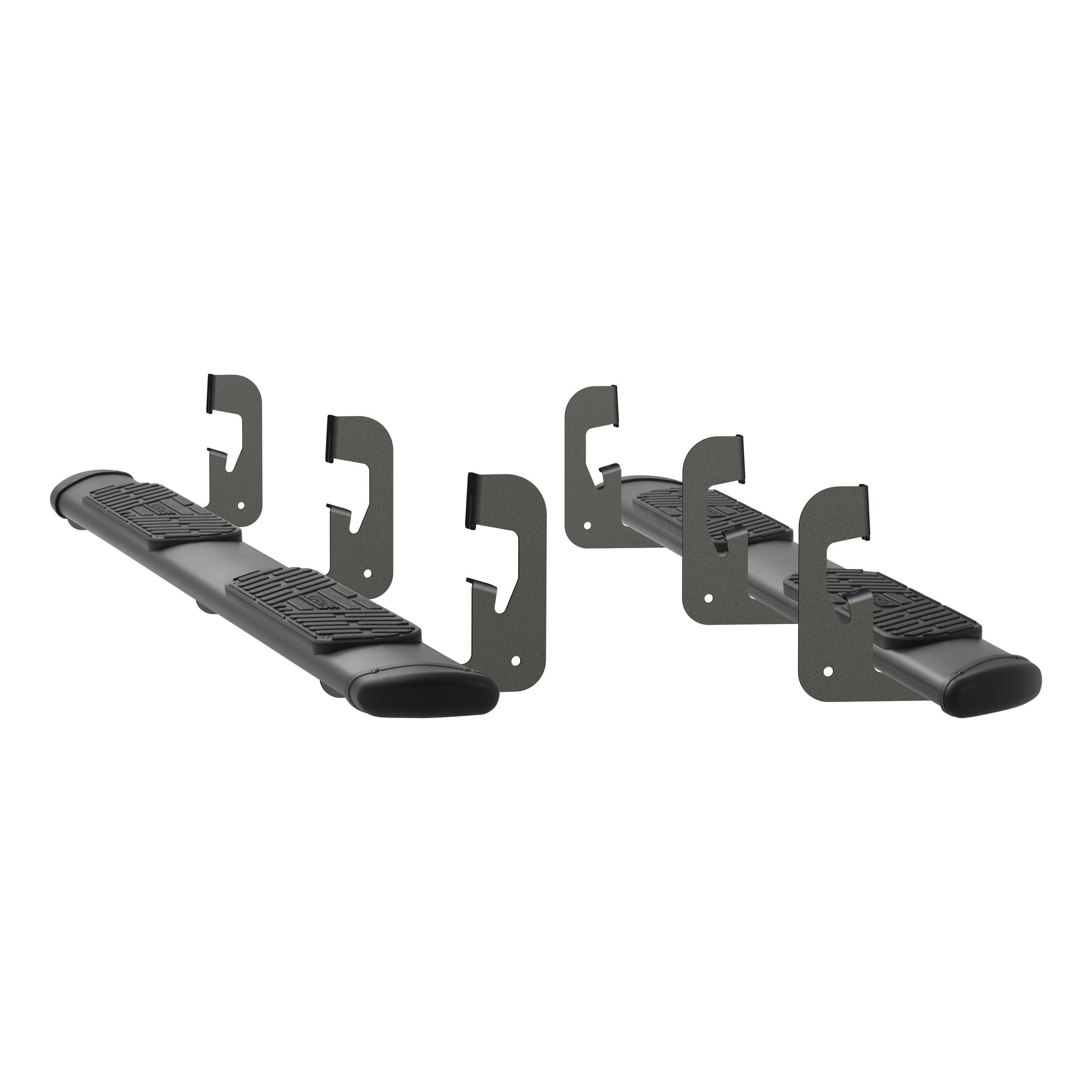 2014-2018 Chevrolet Silverado 1500 Crew Cab Regal 7 Oval Side Steps Black Textured Luverne Truck - 277088-401443