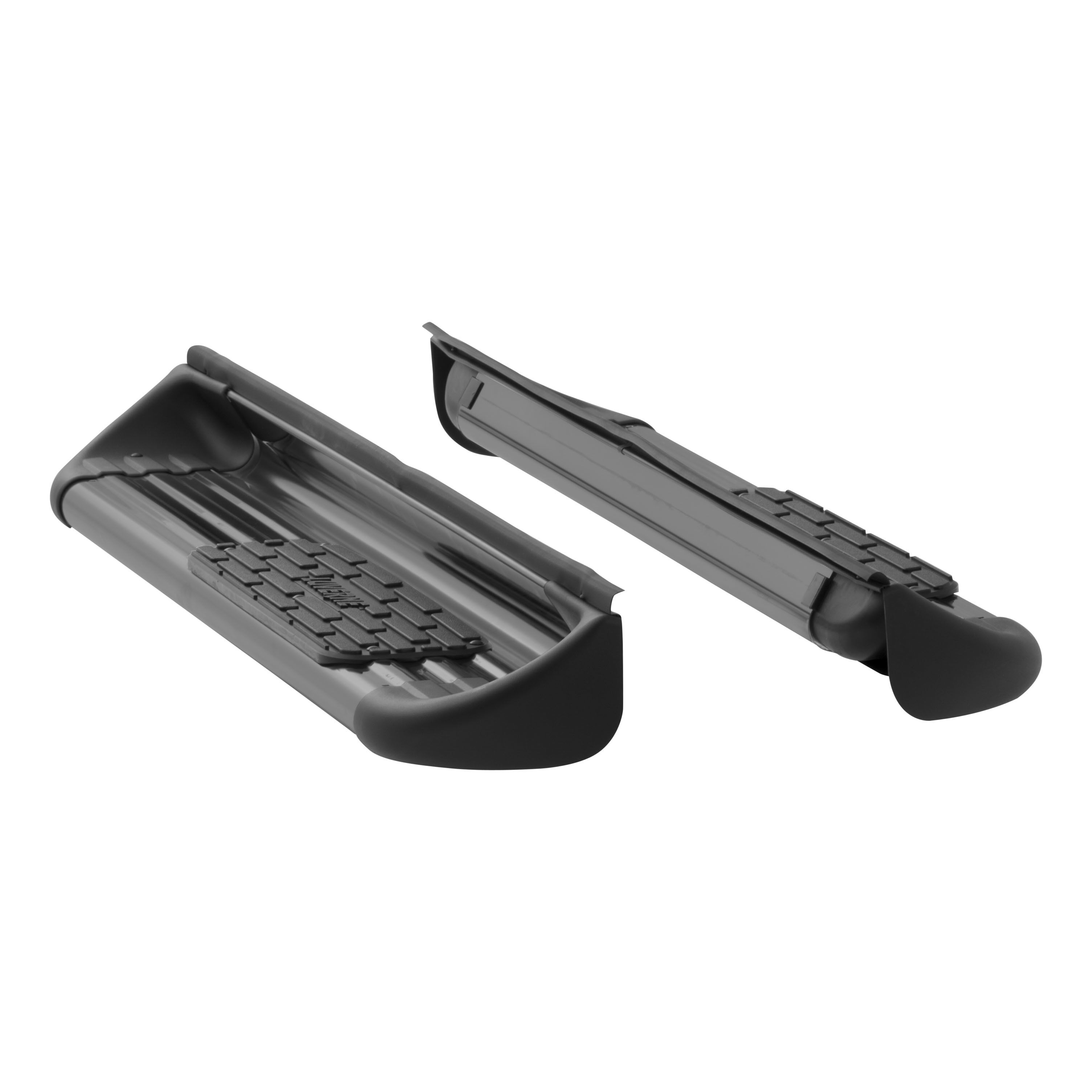 2009-2010 Dodge Ram 1500 Regular Cab Stainless Steel Side Entry Steps Black Textured Luverne Truck - 281031-571031