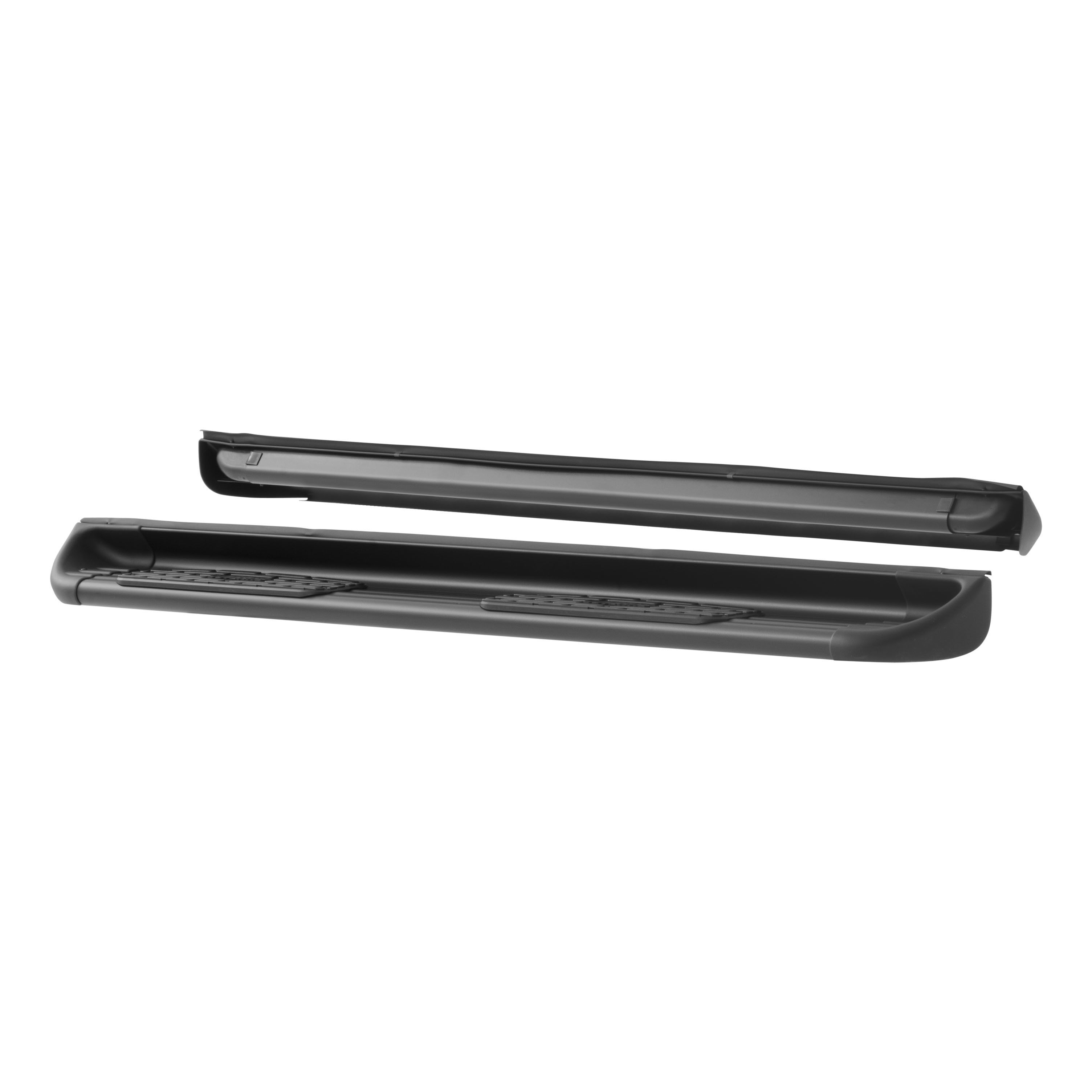 2014-2018 Chevrolet Silverado 1500 Double Cab Stainless Steel Side Entry Steps Black Textured