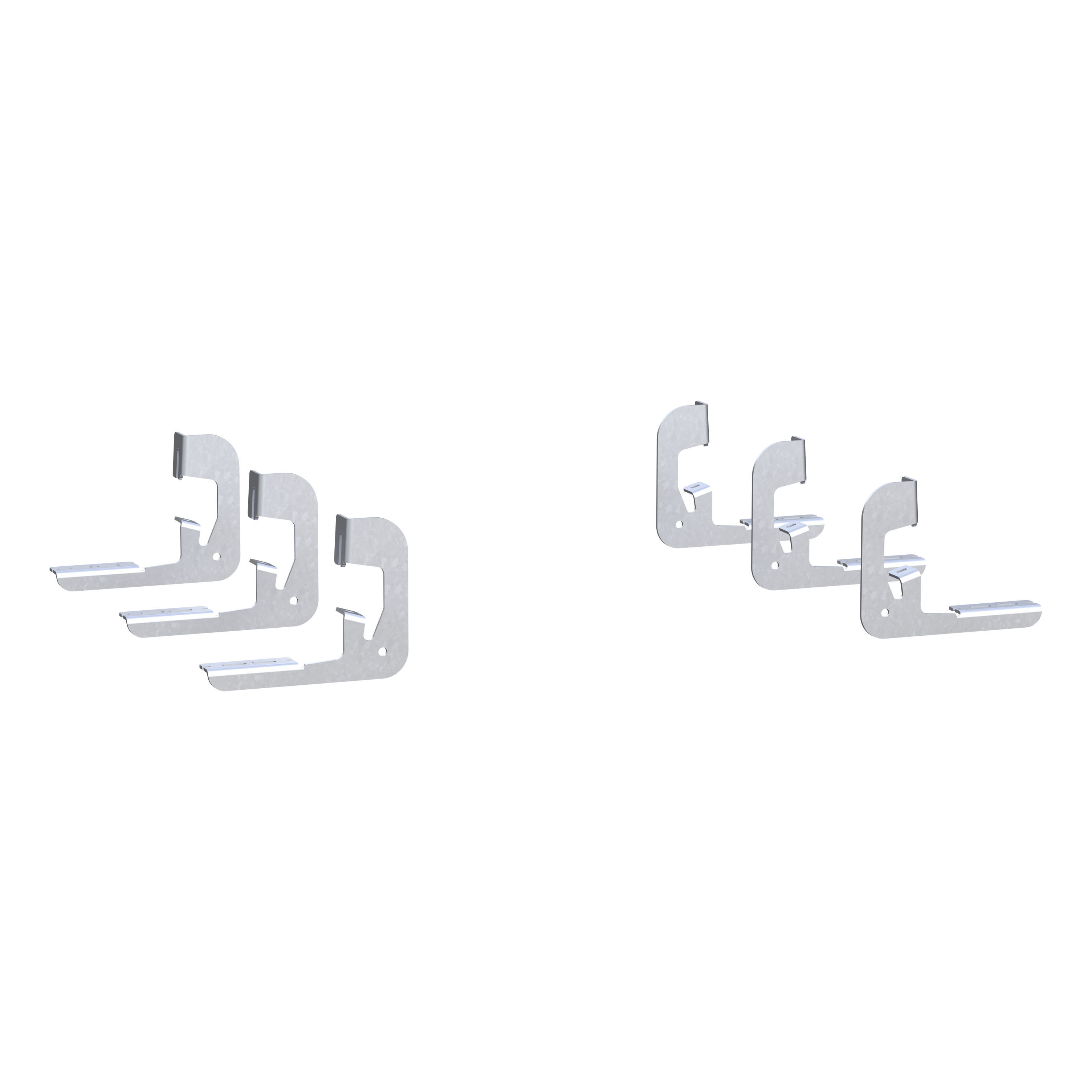 2014-2018 Chevrolet Silverado 1500 Double Cab Stainless Steel Side Entry Steps Black Textured