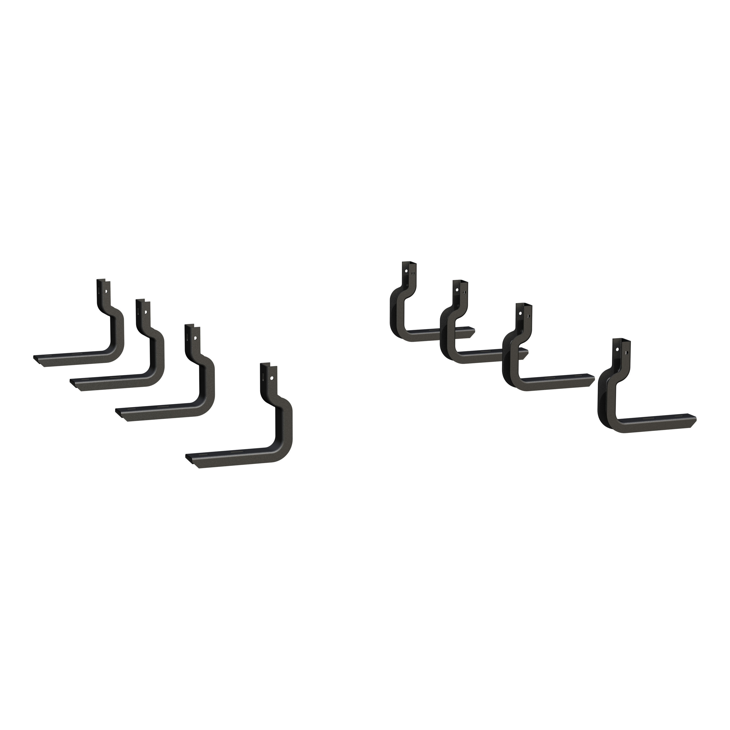 2004-2014 Ford F-150 Super Crew Cab Grip Step 7" Running Boards Black Textured