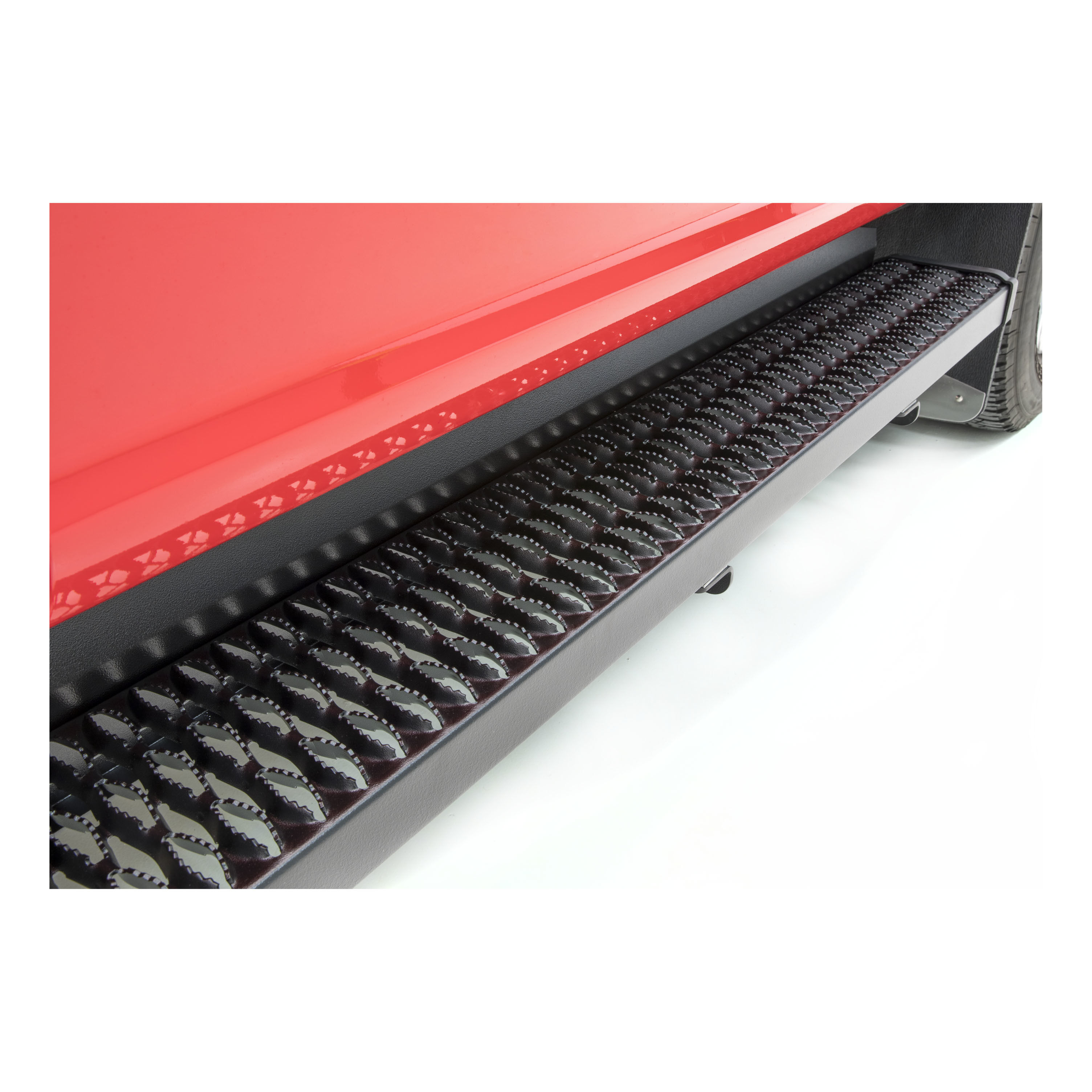 2017-2024 Ford F-250/F-350/F-450/F-550 Super Duty Crew Cab Grip Step 7" Running Boards Black Textured