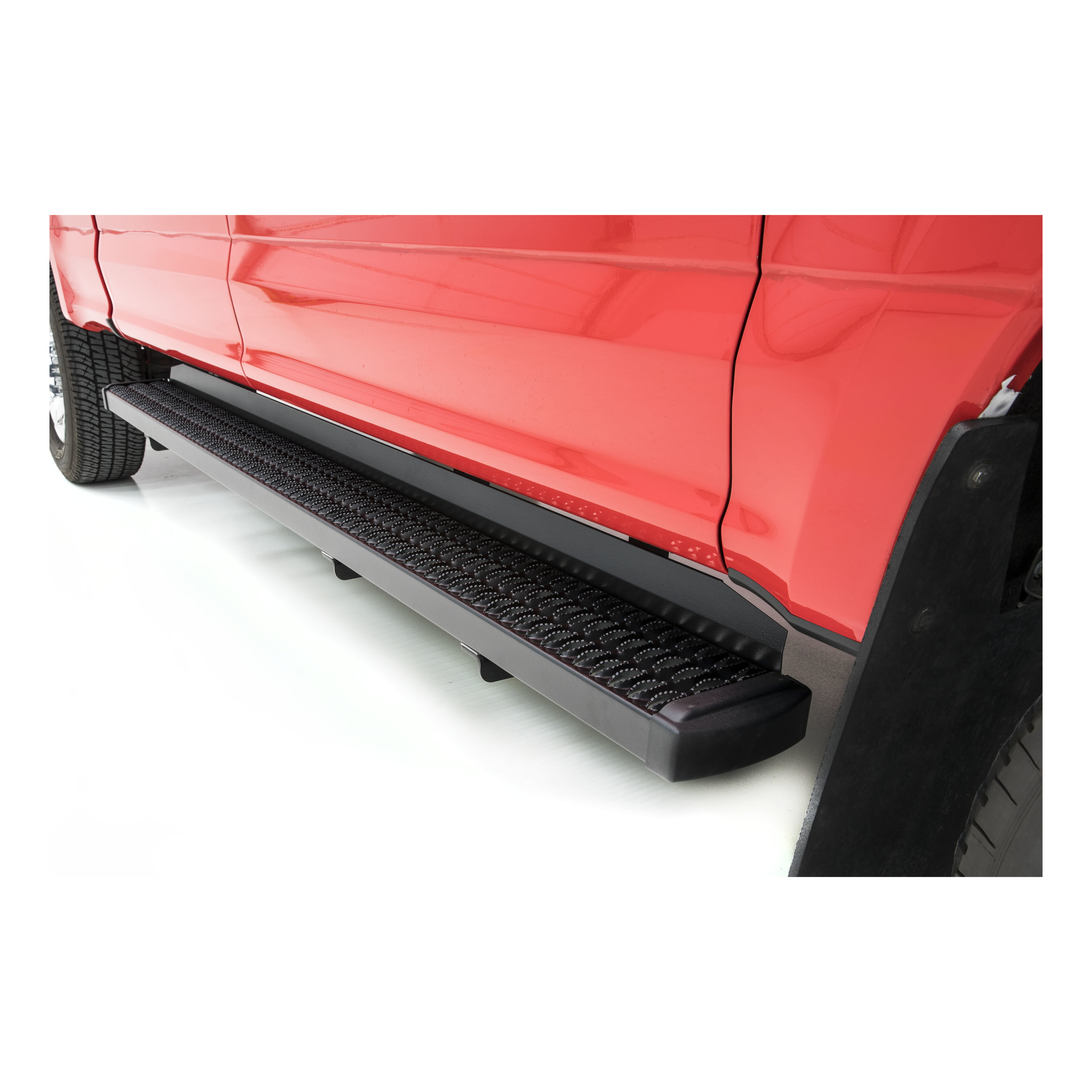 2017-2024 Ford F-250/F-350/F-450/F-550 Super Duty Crew Cab Grip Step 7" Running Boards Black Textured