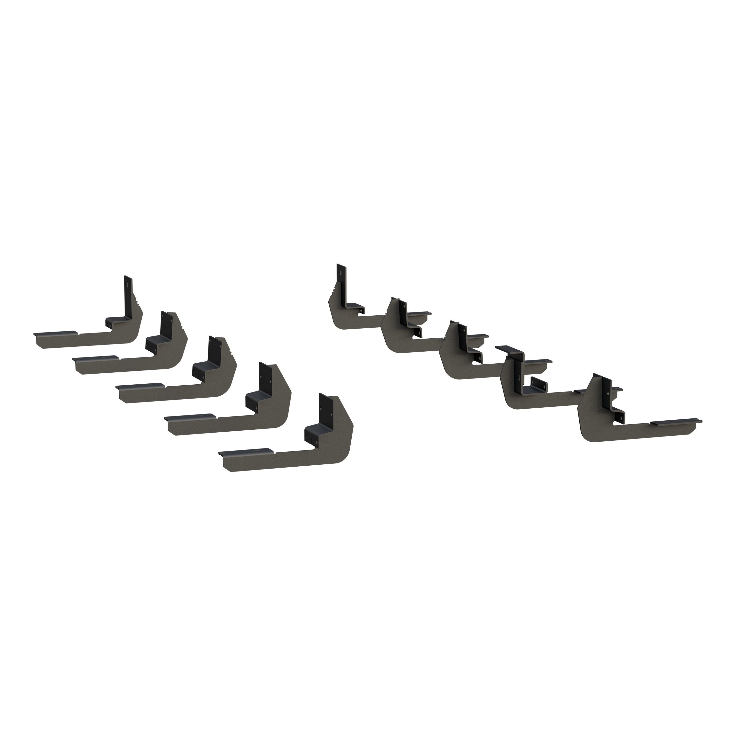 2015-2018 Ford Transit Grip Step 7" Running Boards Black Textured