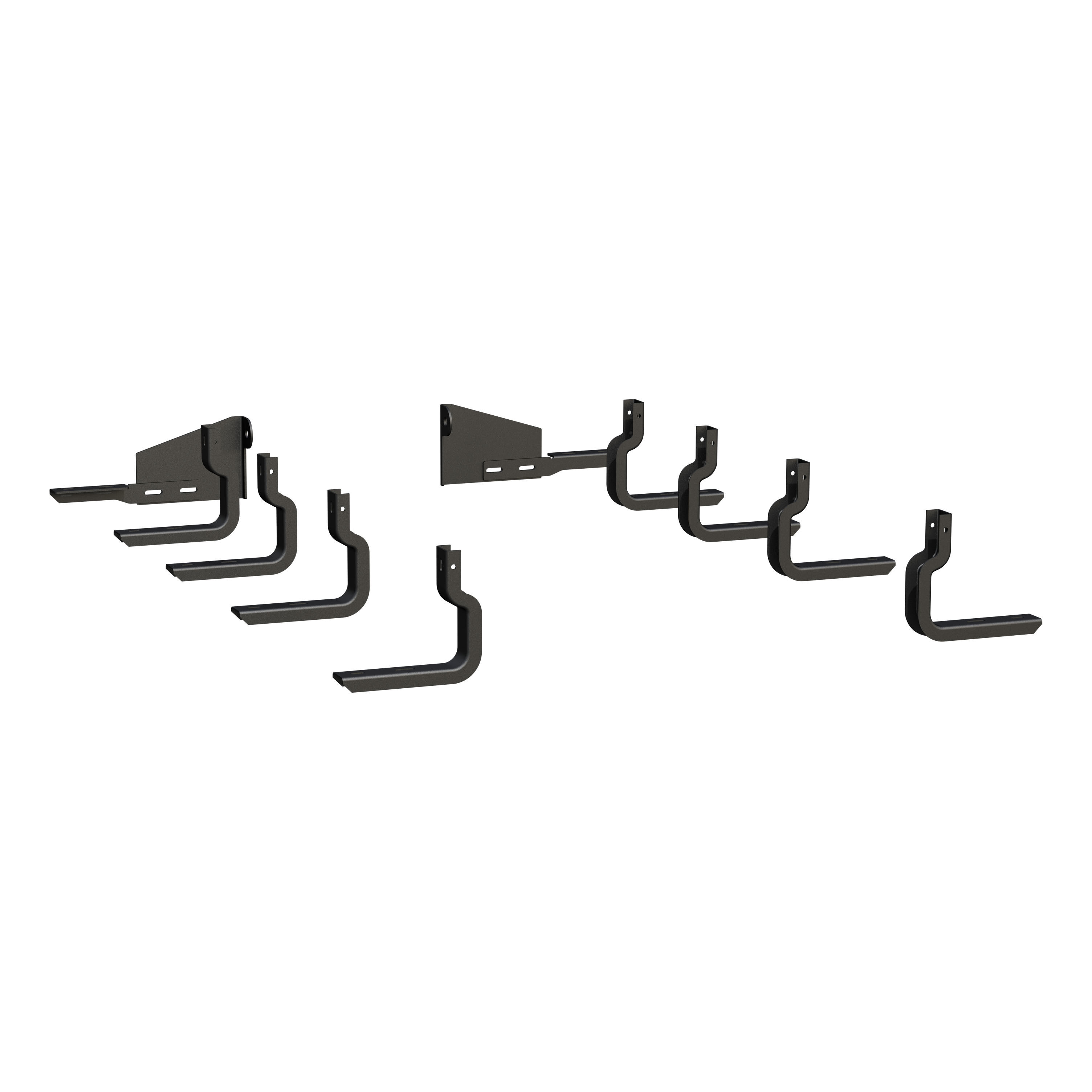 2009-2014 Ford F-150 Super Crew Cab 5'6" Box Grip Step 7" Running Boards Black Textured