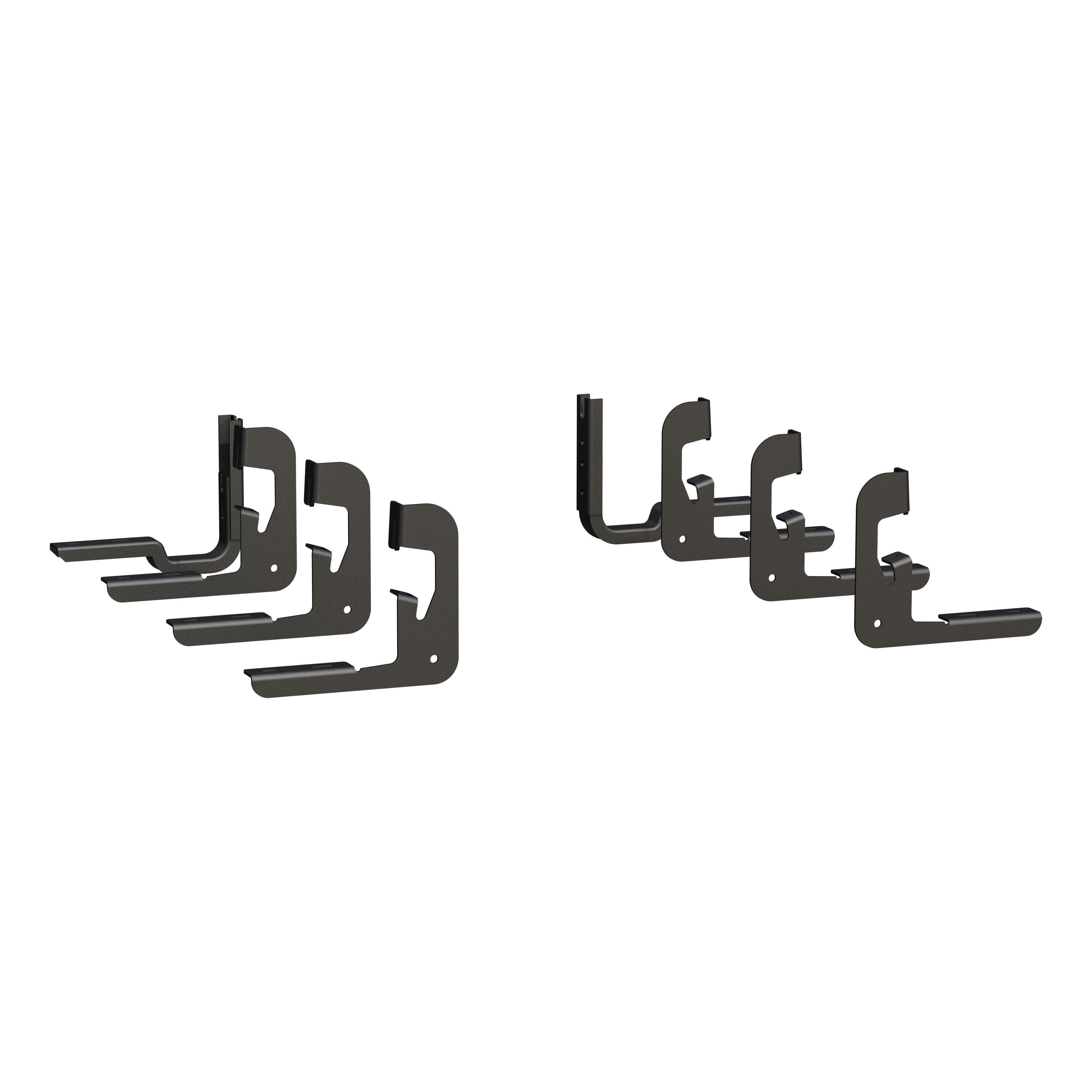 2014-2018 Chevrolet Silverado 1500 Crew Cab 6'6" Box Grip Step 7" Running Boards Black Textured