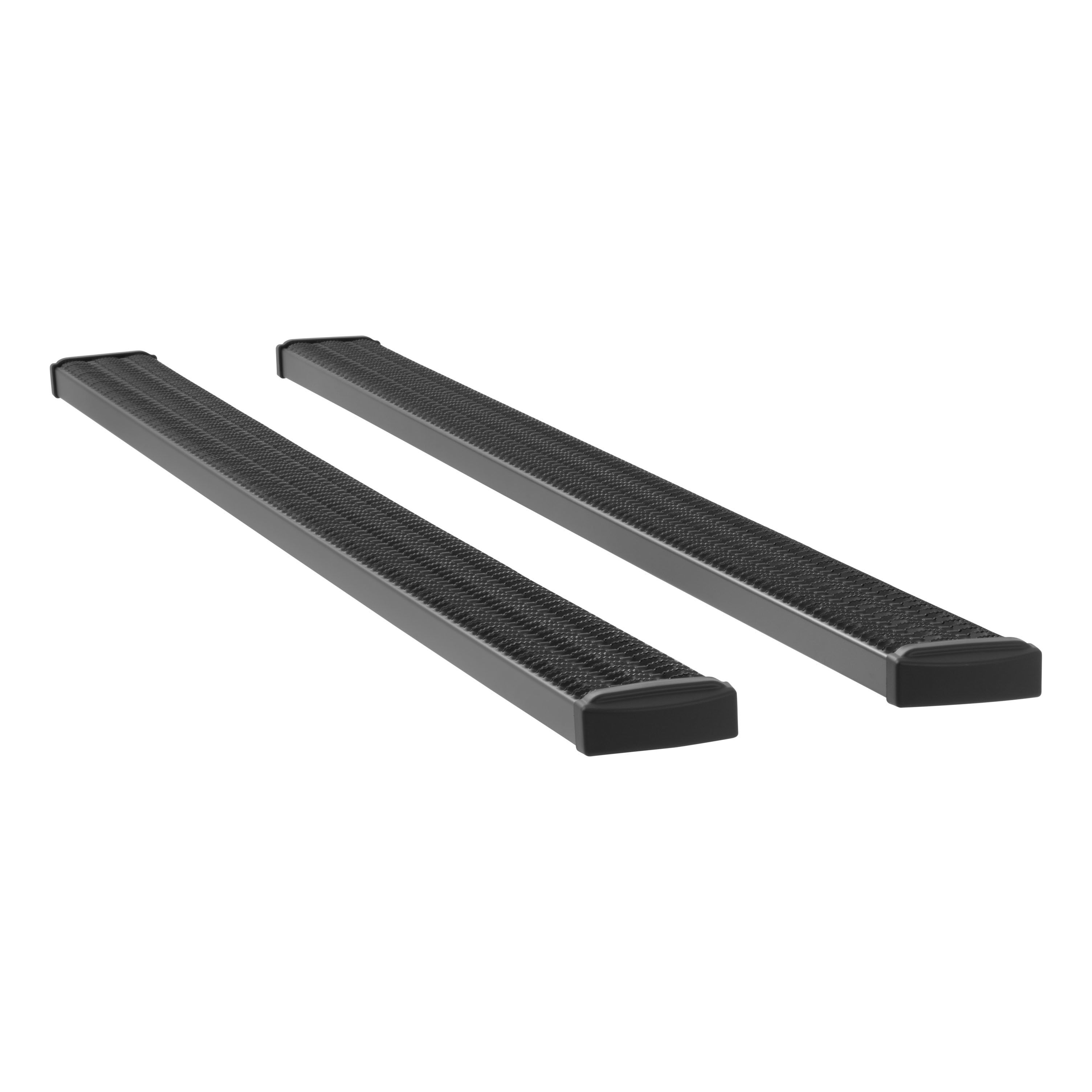 2015-2018 Chevrolet Silverado 2500 HD Crew Cab 8' Box Grip Step 7" Running Boards Black Textured Luverne Truck - 415125-401747