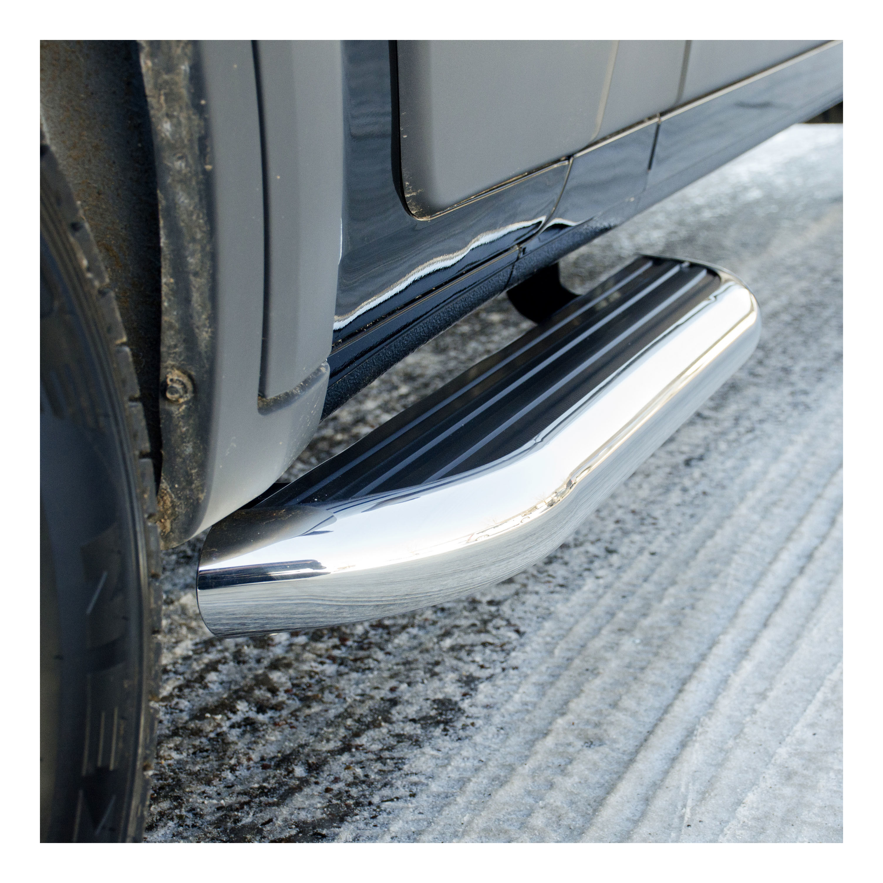 2003-2014 Chevrolet Express 1500 Regular MegaStep 6 1/2" Running Boards Polished