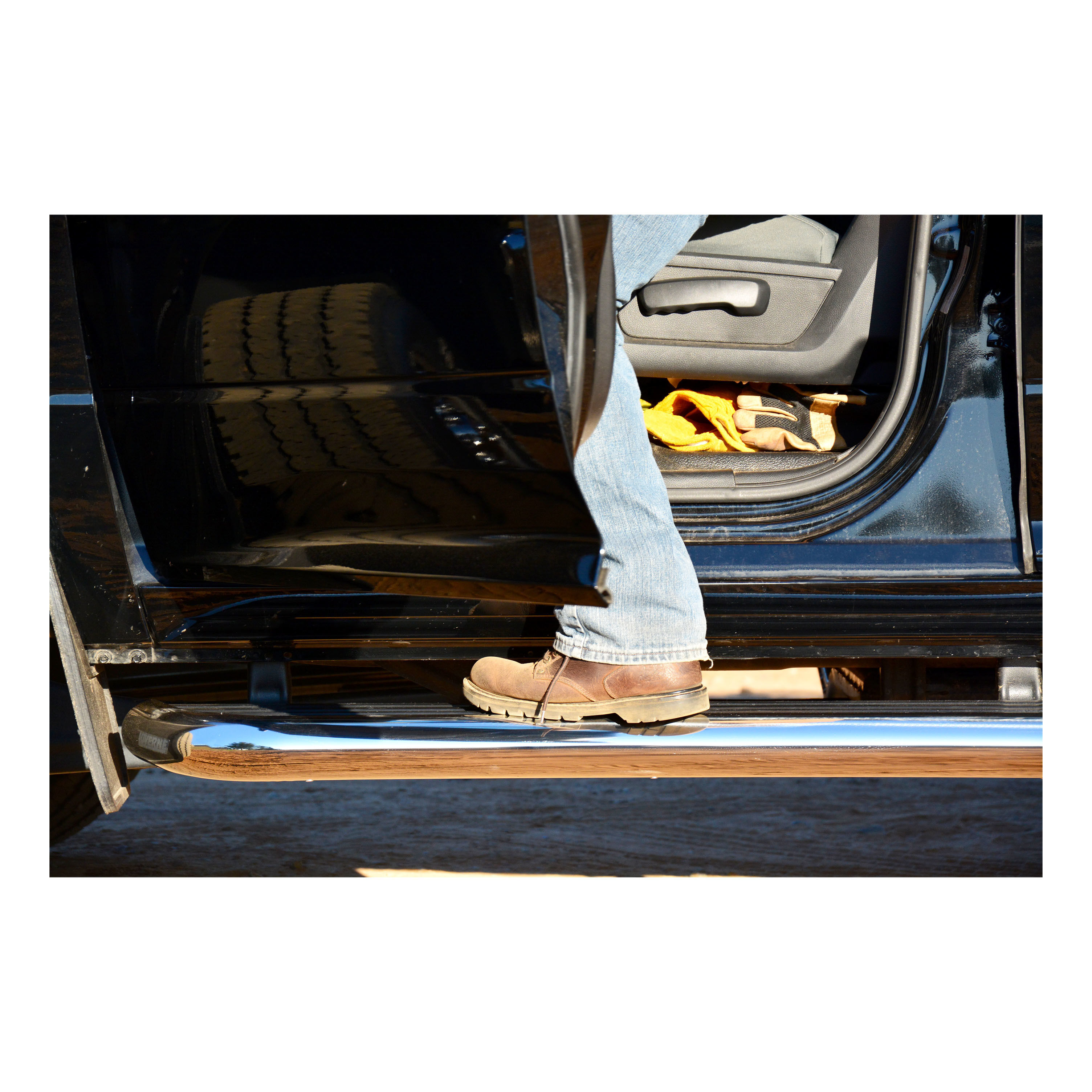 1999-2016 Ford F-250 Super Duty Crew Cab MegaStep 6 1/2" Running Boards Polished