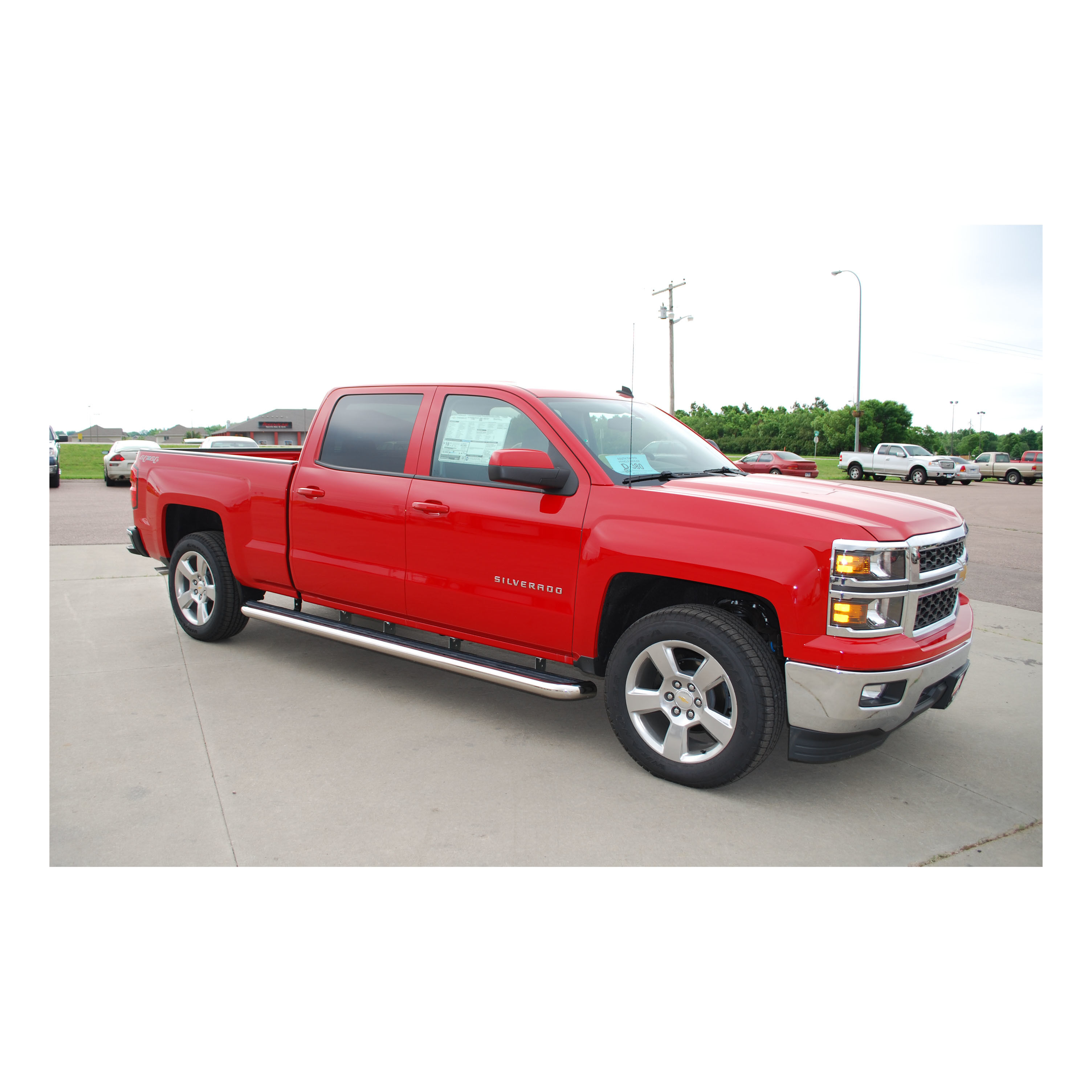 2014-2018 Chevrolet Silverado 1500 Crew Cab 6'6" Box MegaStep 6 1/2" Running Boards Polished