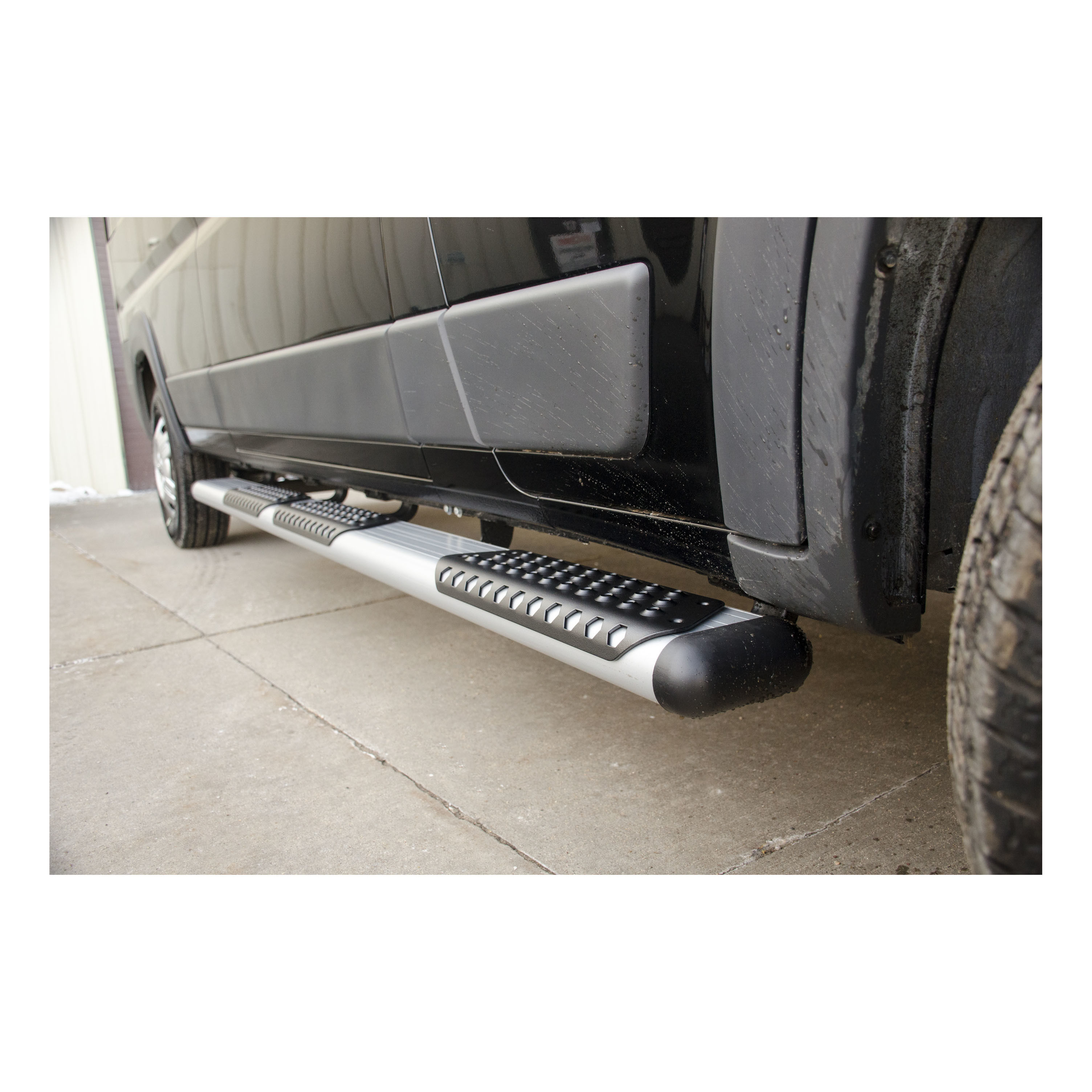 2003-2014 Ford E-150 O-Mega II 6" Oval Side Steps Silver