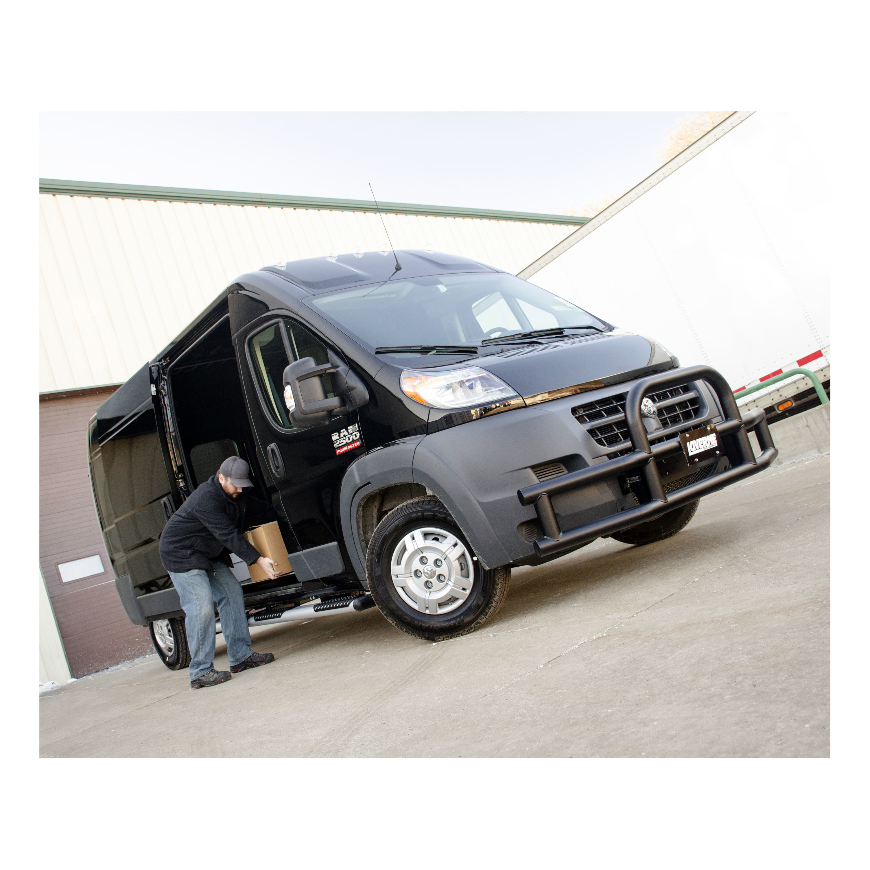 2014-2018 Ram ProMaster 1500 O-Mega II 6" Oval Side Steps Silver