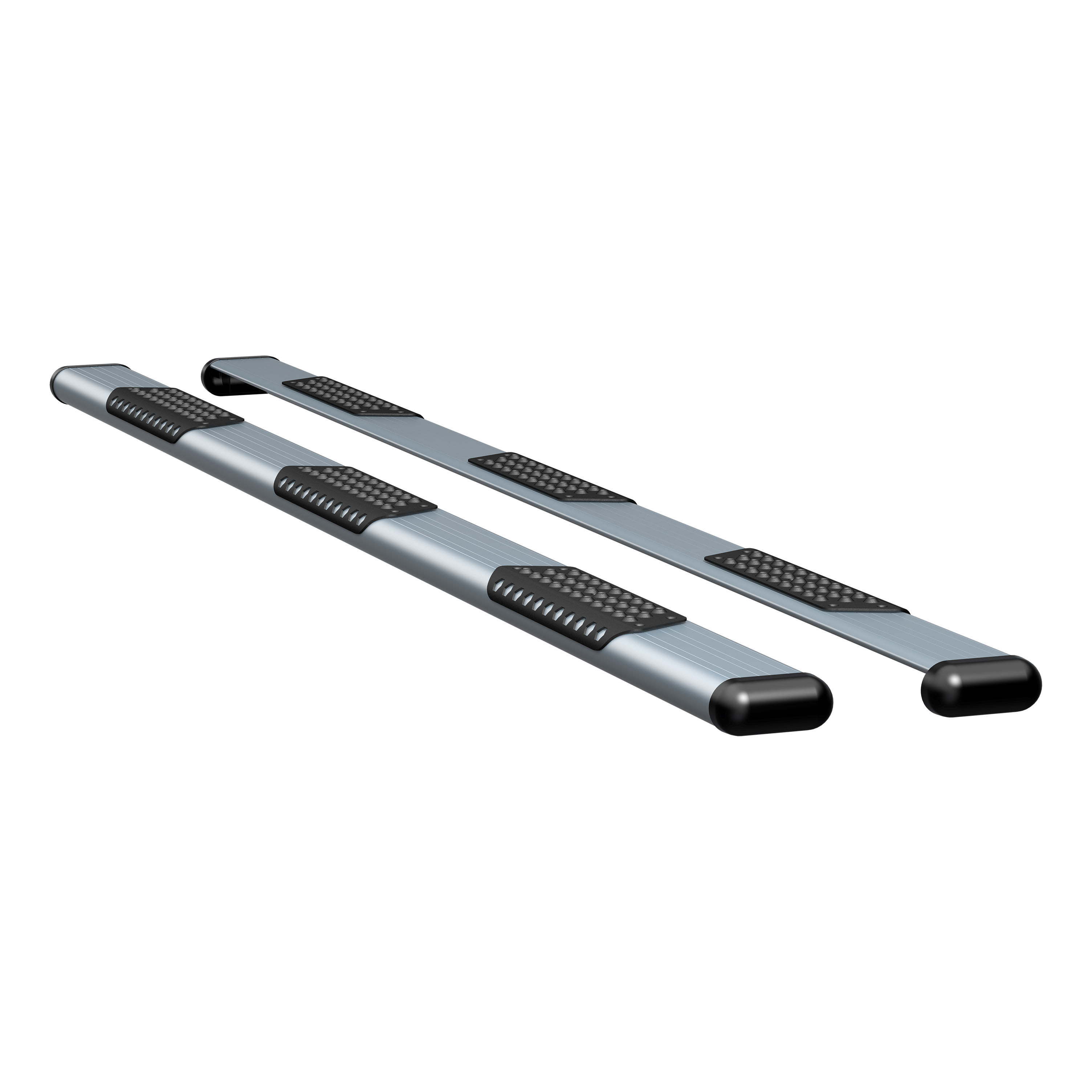 2014-2018 Ram 2500 Crew Cab 8' Box O-Mega II 6" Oval Side Steps Silver Luverne Truck - 583125-571438