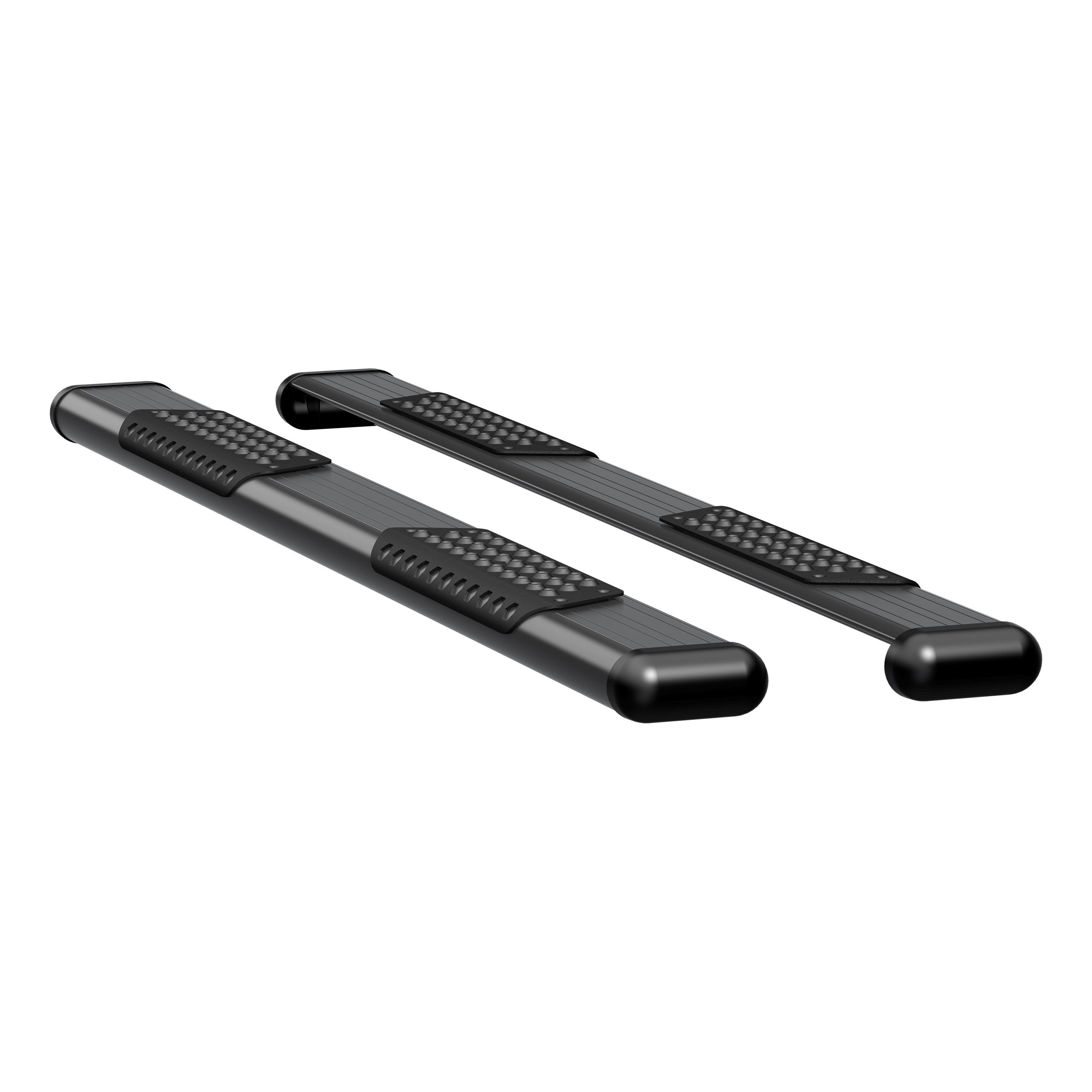 2015-2018 Ford F-150 Regular Cab 6'6" Box O-Mega II 6" Oval Side Steps Black Textured Luverne Truck - 584078-571529