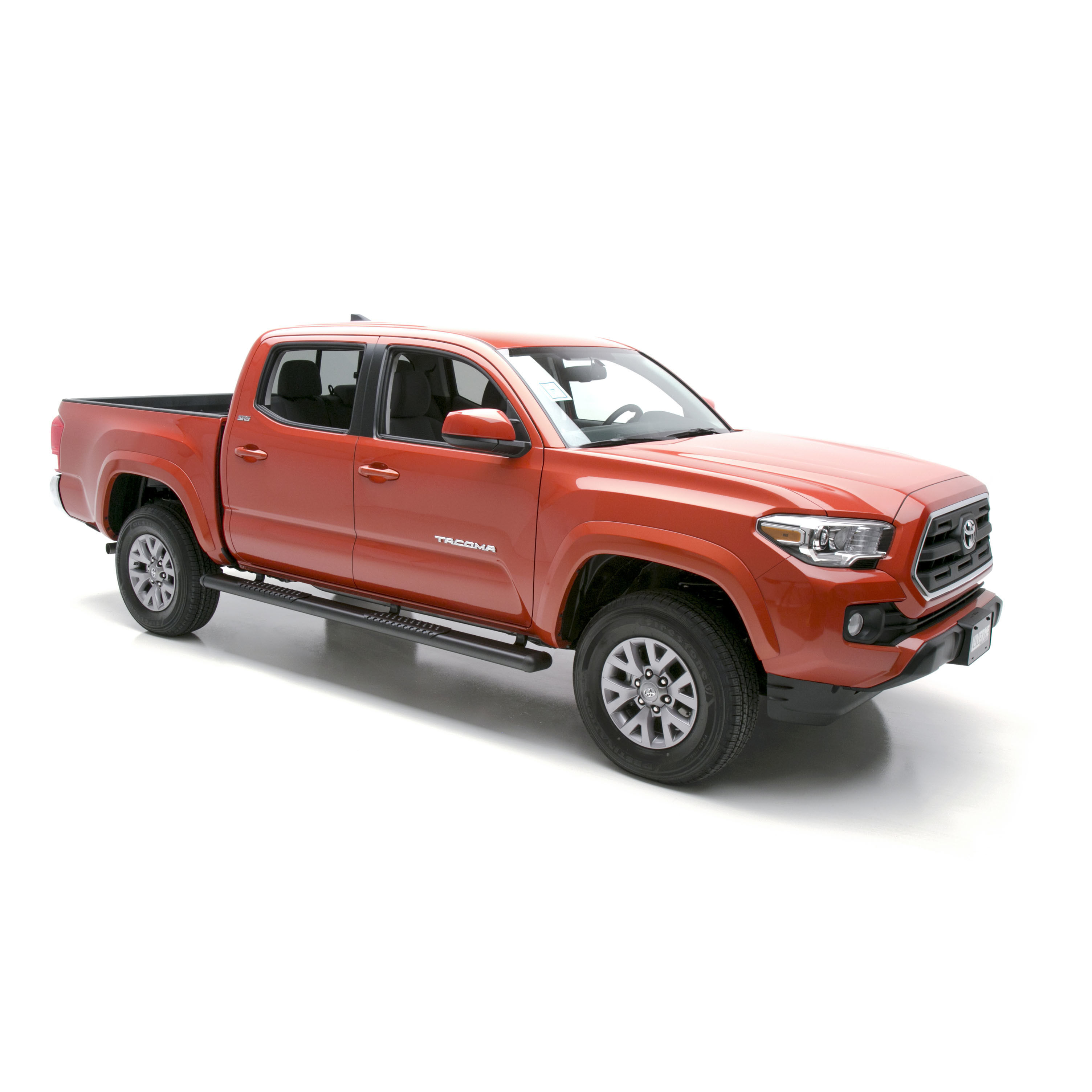 2005-2023 Toyota Tacoma Double Cab O-Mega II 6" Oval Side Steps Black Textured
