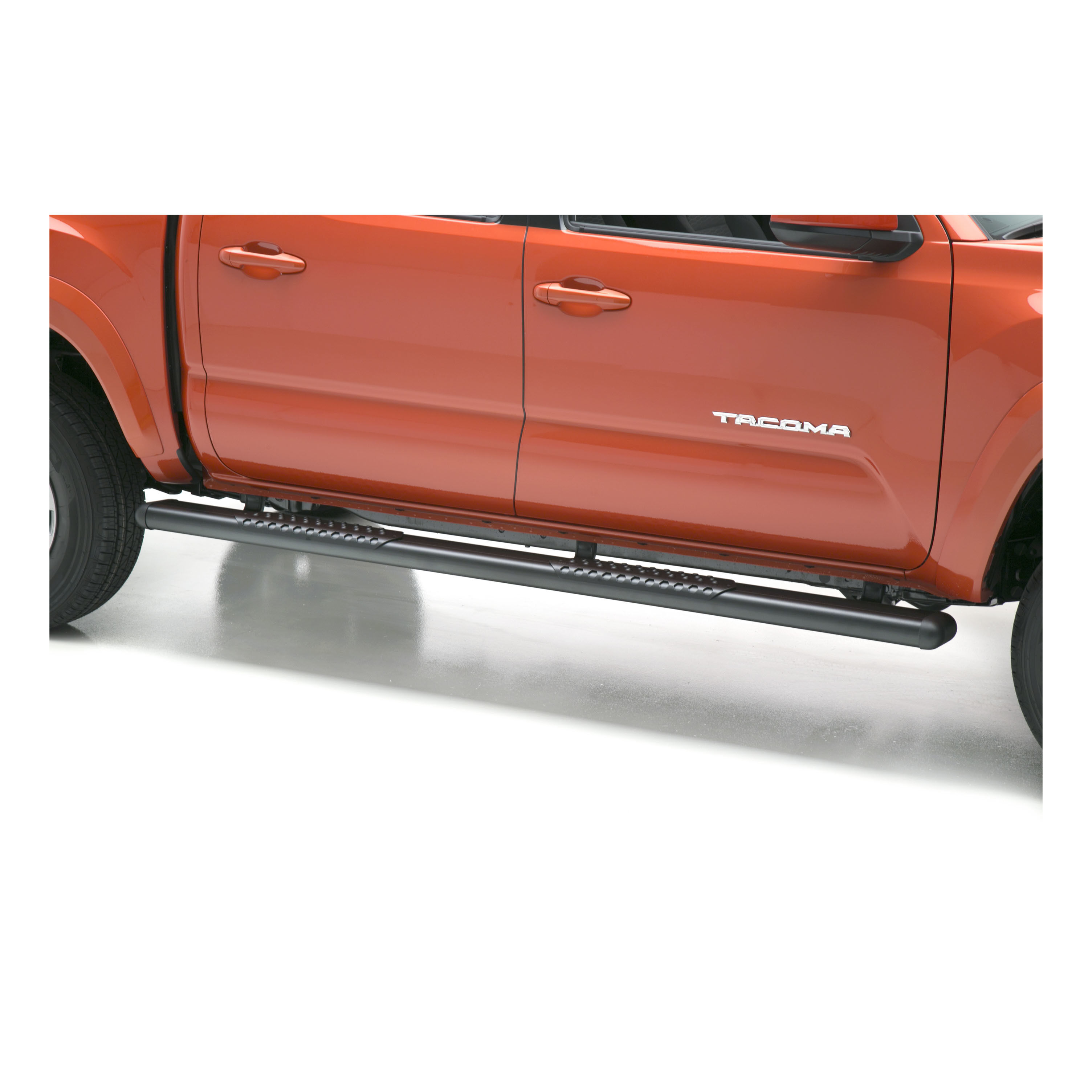 2005-2023 Toyota Tacoma Double Cab O-Mega II 6" Oval Side Steps Black Textured