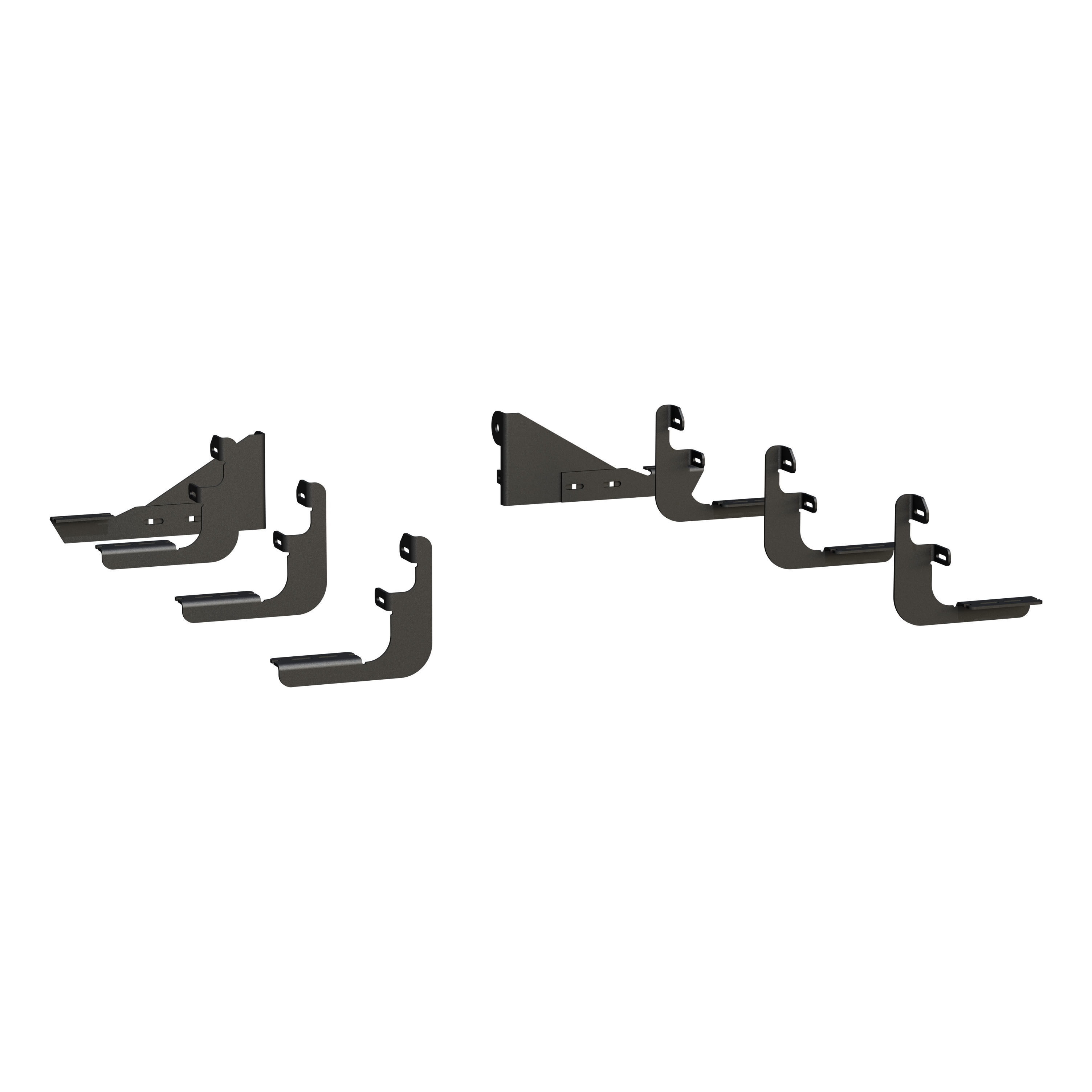2015-2018 Ford F-150 Regular Cab 8' Box O-Mega II 6" Oval Side Steps Black Textured