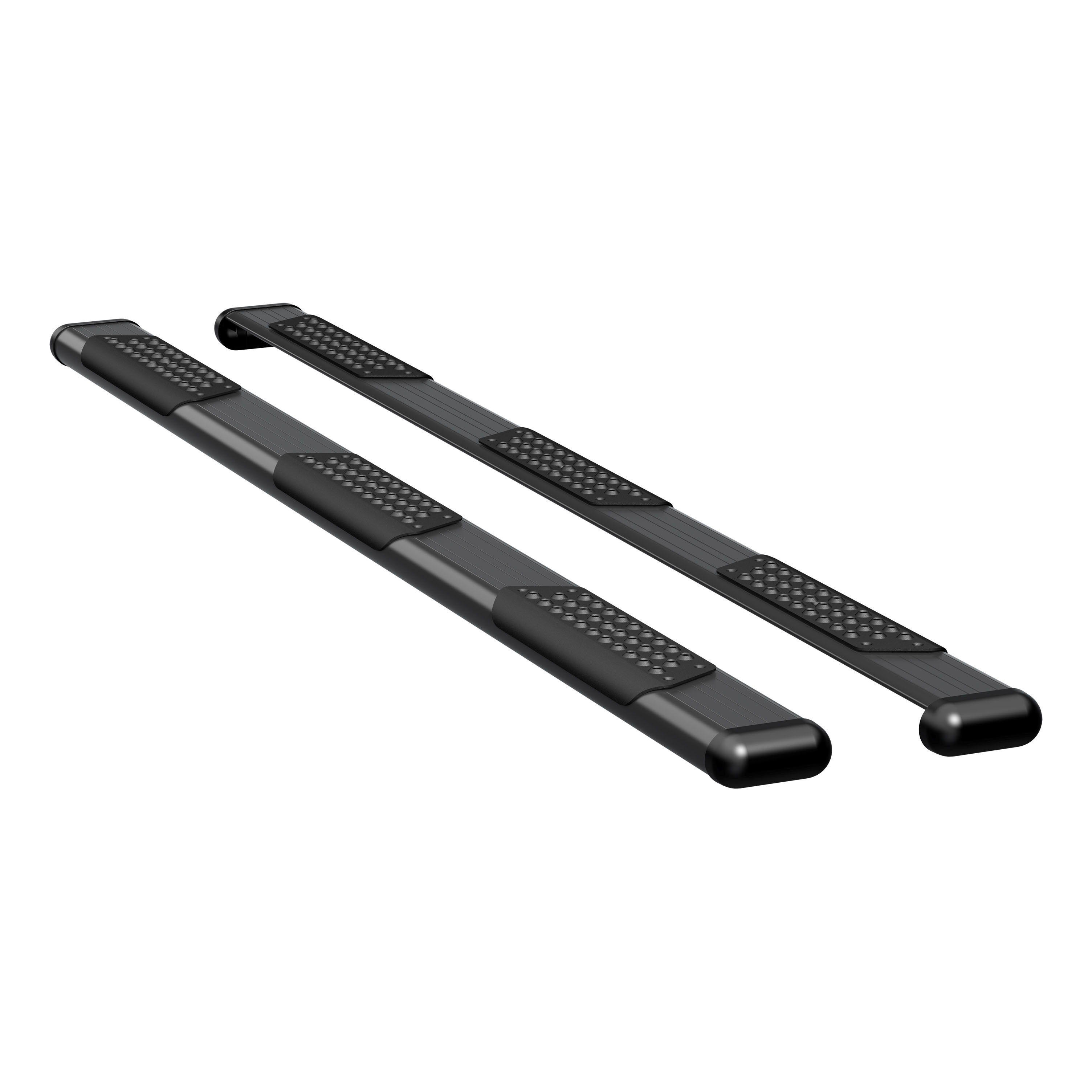 2007-2013 Chevrolet Silverado 1500 Crew Cab 5'9" Box O-Mega II 6" Oval Side Steps Black Textured Luverne Truck - 584102-570717