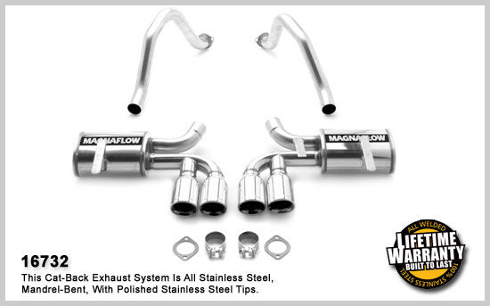1997-2004 Chevrolet Corvette MagnaFlow Axle Back Exhaust System