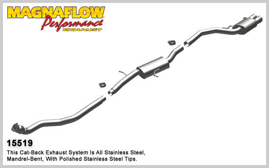 2009-2011 Audi A4 Quattro MagnaFlow Cat Back Exhaust System