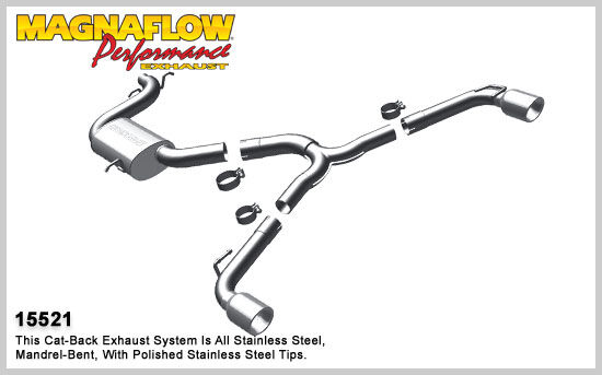2010 Volkswagen GTI MagnaFlow Cat Back Exhaust System