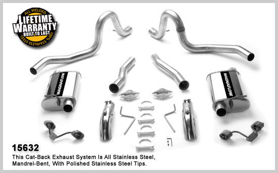 1987-1993 Ford Mustang GT MagnaFlow Cat Back Exhaust System