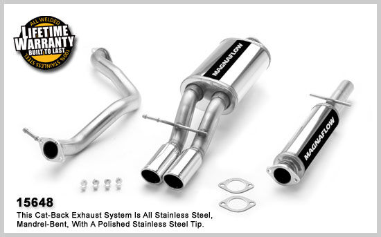1998-2005 Volkswagen Beetle GL MagnaFlow Cat Back Exhaust System