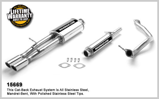 1999-2003 Volkswagen Jetta MagnaFlow Cat Back Exhaust System