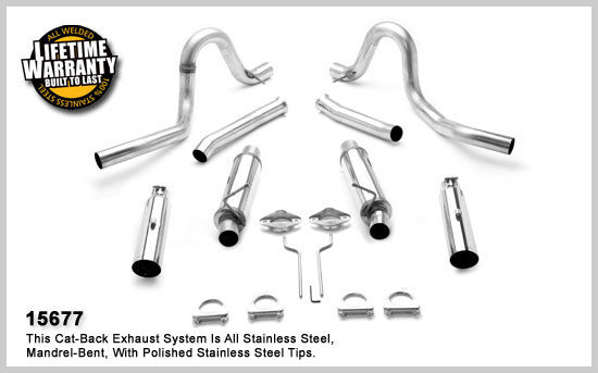 1994-1998 Ford Mustang MagnaFlow Cat Back Exhaust System
