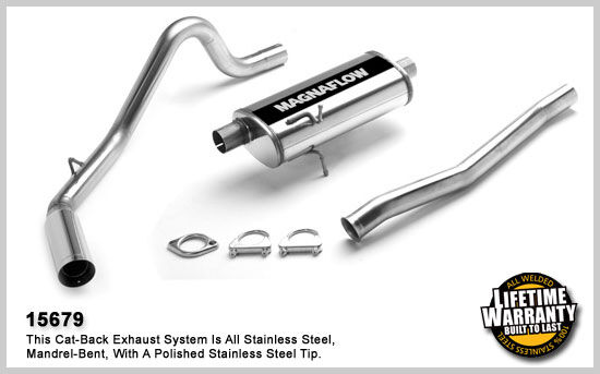 1998-2007 Mazda B4000 MagnaFlow Cat Back Exhaust System