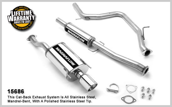 1994-1997 Honda Accord 2.2L 2DR/4DR MagnaFlow Cat Back Exhaust System