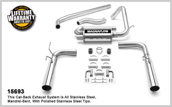 1998-2002 Chevrolet Camaro MagnaFlow Cat Back Exhaust System