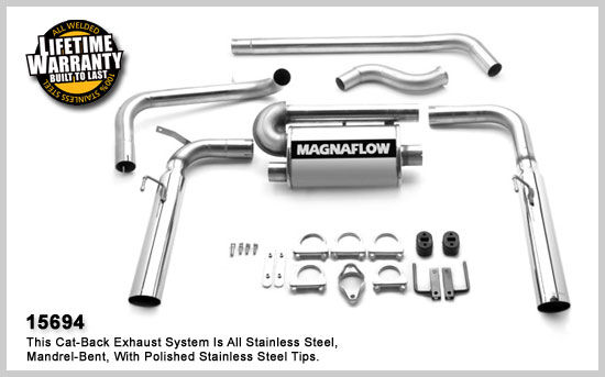 1993-1997 Chevrolet Camaro V6 MagnaFlow Cat Back Exhaust System
