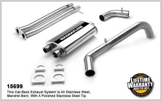 1996-1999 Chevrolet C1500 Suburban MagnaFlow Cat Back Exhaust System