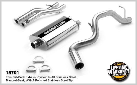 1996-1999 Chevrolet Tahoe MagnaFlow Cat Back Exhaust System