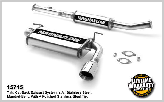1990-1997 Mazda Miata MagnaFlow Cat Back Exhaust System